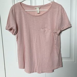 Size small H&M blush pink basic tee!